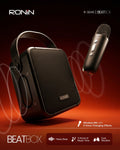RONIN R-3040 BEATBOX Bluetooth Speaker With Wireless Mic - 5 Voice Changing Effects - Heavy Bass Dual Woofers - 4 Hours Playtime