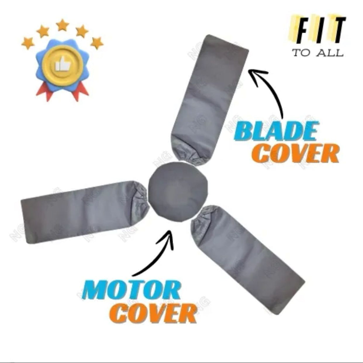 Ceiling Fan Cover Dust Proof Waterproof Parachute Cover Washable 3 Blades Fan Cover For Winter
