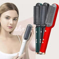 3 in 1 Electric Hair Straightener Comb Brush - Hot Hair Straightening Brush - Anti Scald Ceramic Straightener Brush For Women