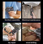 Cordless Electric Screwdriver - 90° Foldable Rechargeable
