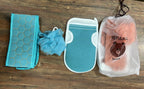 3 in 1 Bath Body Scrub Set - Loofah Belt & Glove
